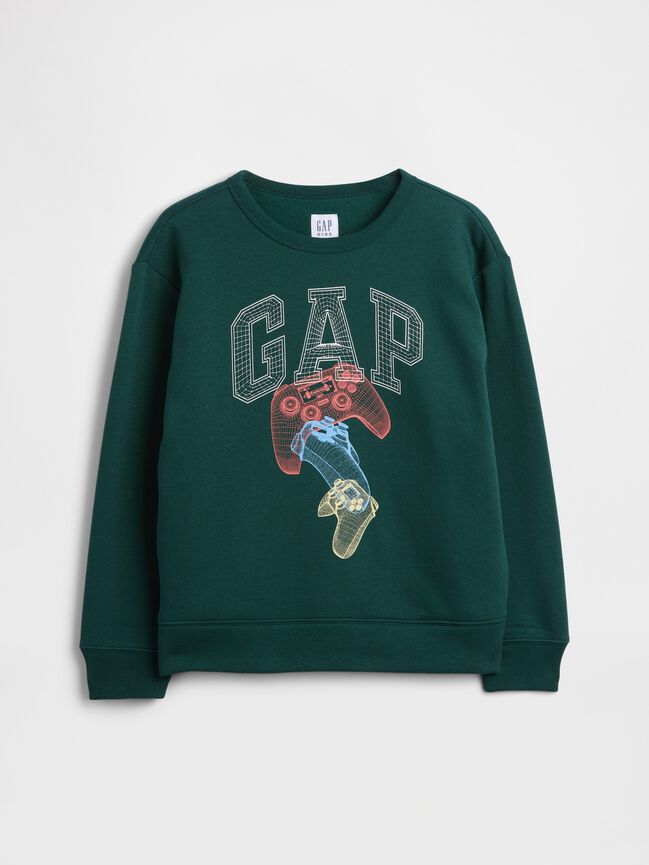 سويت شيرت مريح للأطفال بشعار Gap سويت شيرت مريح للأطفال بشعار gap