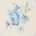 color Ivory Cream Frost Blue Floral