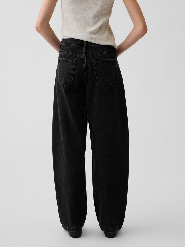 Kids High Rise Barrel Jeans gap kids high rise barrel jeans