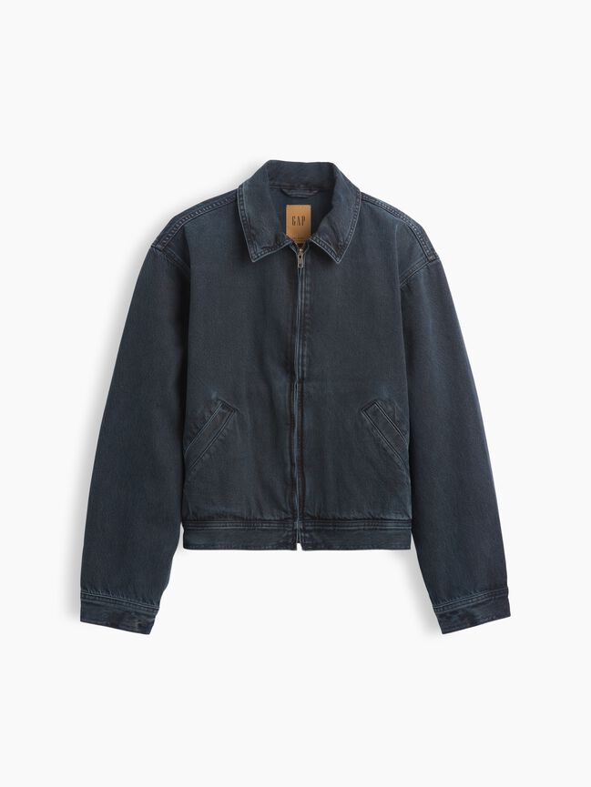 Denim Boxy Workwear Jacket gap denim boxy workwear jacket