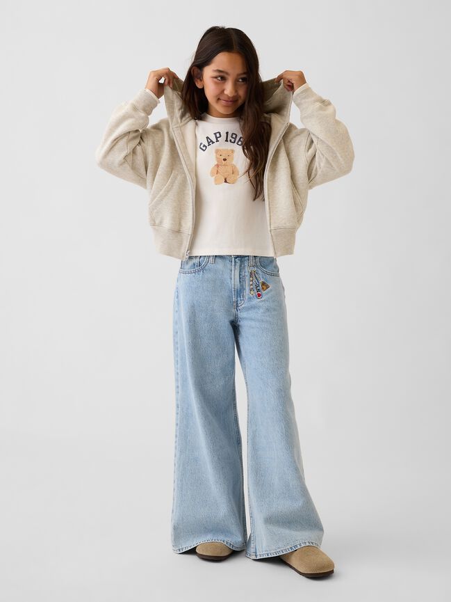 Kids Low Rise Embroidered I Heart NY Baggy Jeans gap kids low rise embroidered i heart ny baggy jeans