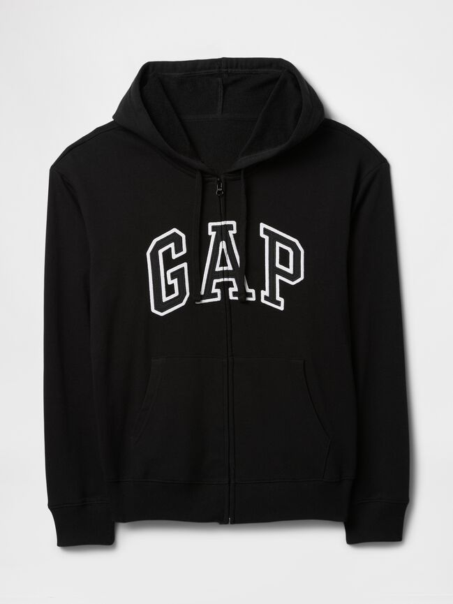 Relaxed Gap Logo Zip Hoodie relaxed gap logo zip hoodie