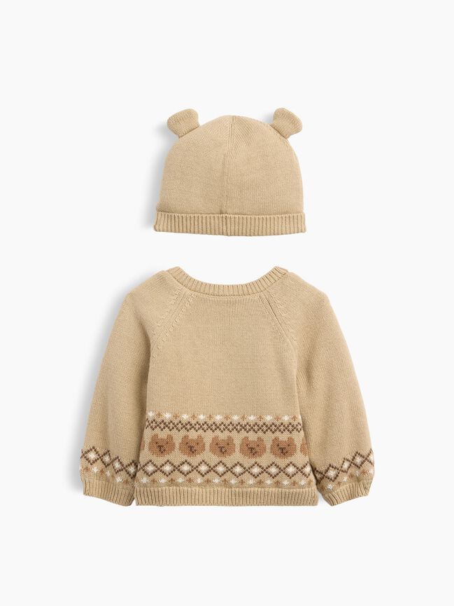 Baby Sherpa-Lined Cardigan Sweater Set gap baby sherpa lined cardigan sweater set
