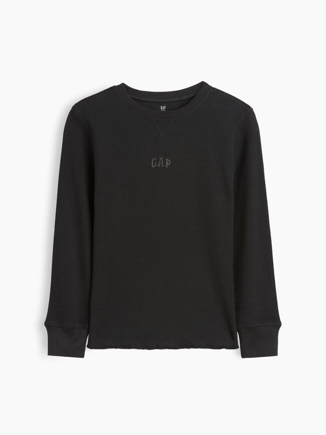 Kids Gap Mini-Logo Waffle-Knit T-Shirt kids gap mini logo waffle knit t shirt