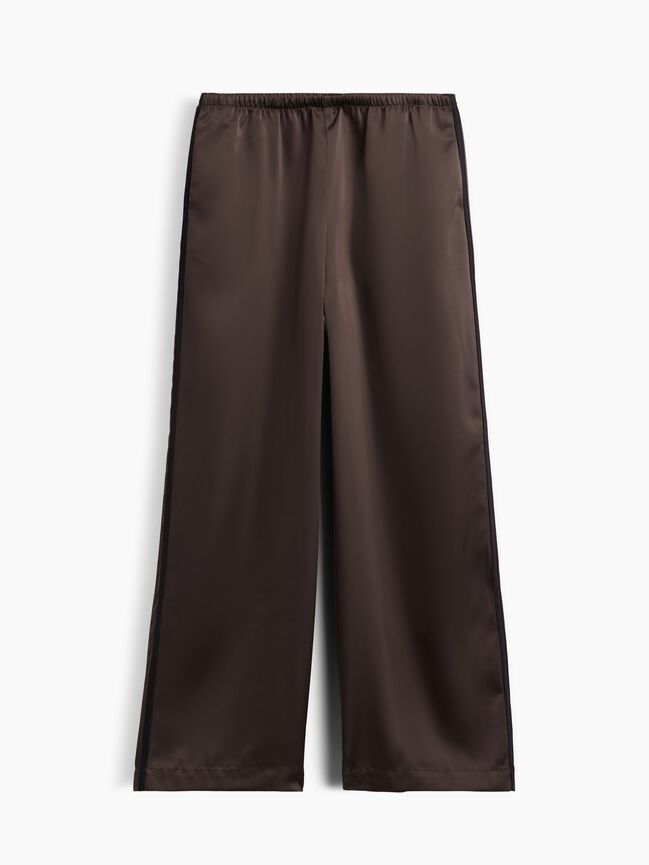 Satin Easy Wide-Leg Pants gap satin easy wide leg pants