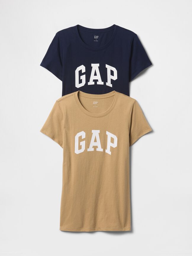 تي شيرت بشعار Gap (عبوة من قطعتين) تي شيرت بشعار gap عبوة من قطعتين