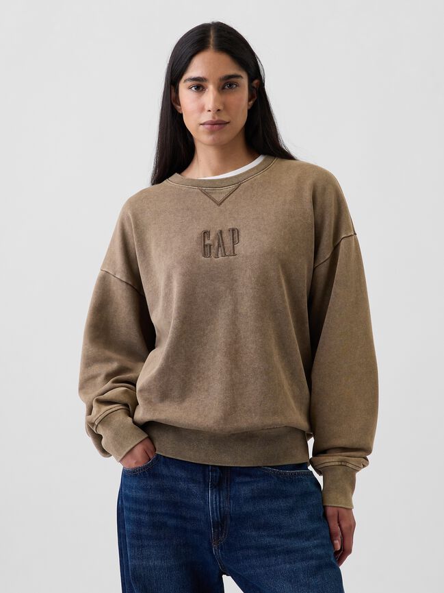 Heavyweight Oversized Logo Sweatshirt gap heavyweight oversized logo sweatshirt