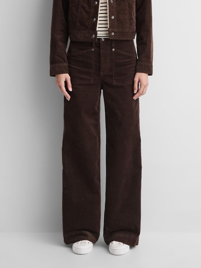 Gap × A.P.C. High Rise Corduroy Stride Pants gap a p c high rise corduroy stride pants