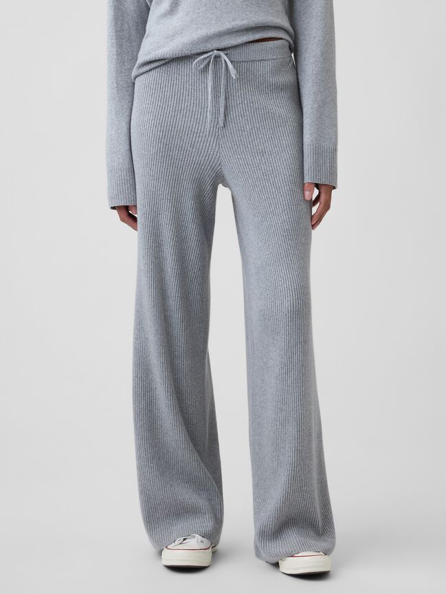 CashSoft Relaxed Ribbed Sweater Pants gap cashsoft relaxed ribbed sweater pants