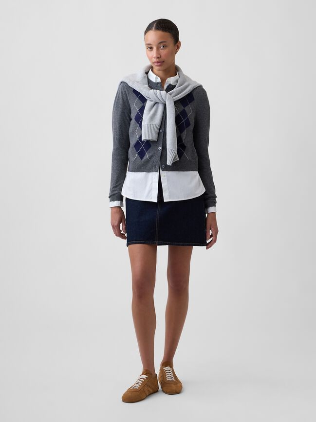 CashSoft Cropped Crewneck Cardigan gap cashsoft cropped crewneck cardigan