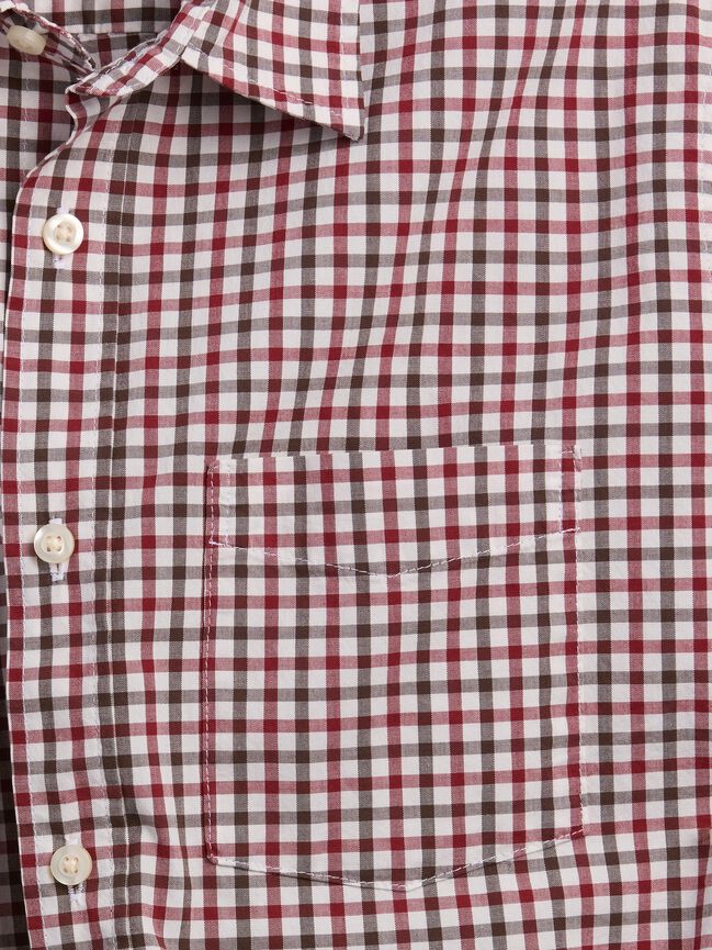 Stretch Poplin Shirt in Standard Fit gap stretch poplin shirt in standard fit