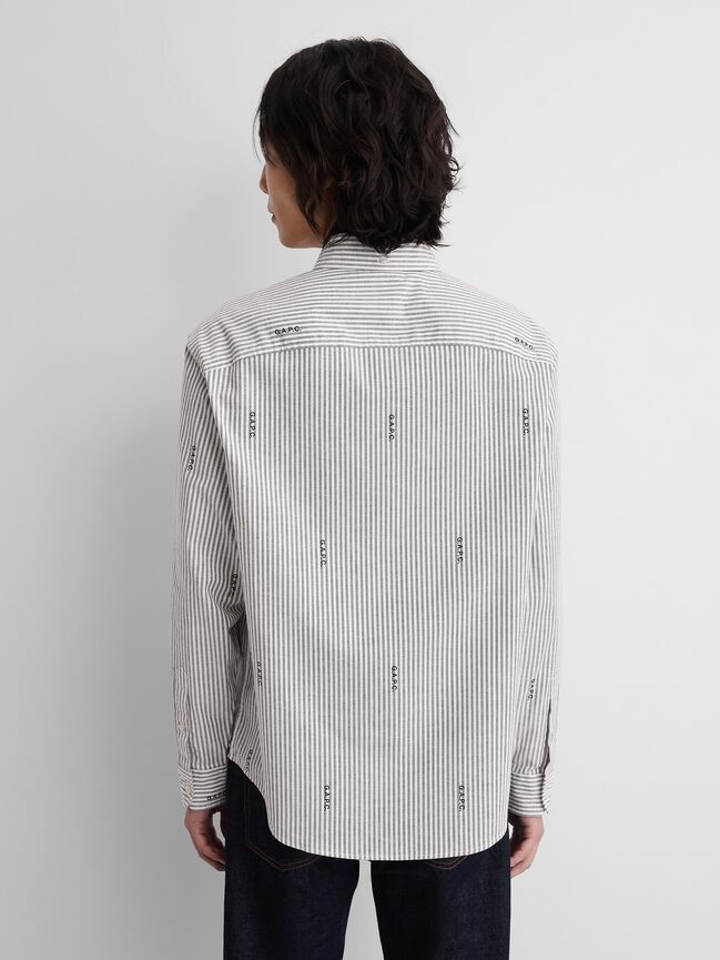 Gap × A.P.C. Relaxed Logo Oxford Shirt gap a p c relaxed logo oxford shirt