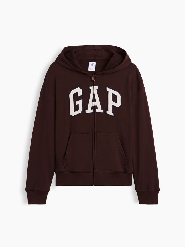 هودي مريح بسحاب من قماش فرنش تيري للأطفال بشعار Gap هودي مريح بسحاب من قماش فرنش تيري للأطفال بشعار gap