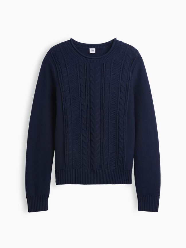 Rollneck Cable-Knit Sweater gap rollneck cable knit sweater