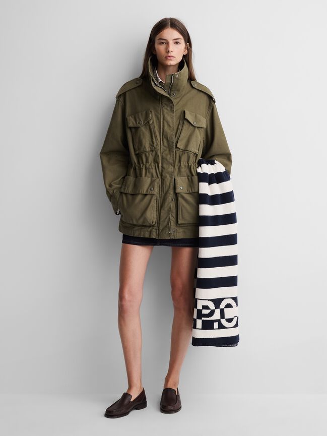 Gap × A.P.C. Logo Stripe Blanket gap a p c logo stripe blanket