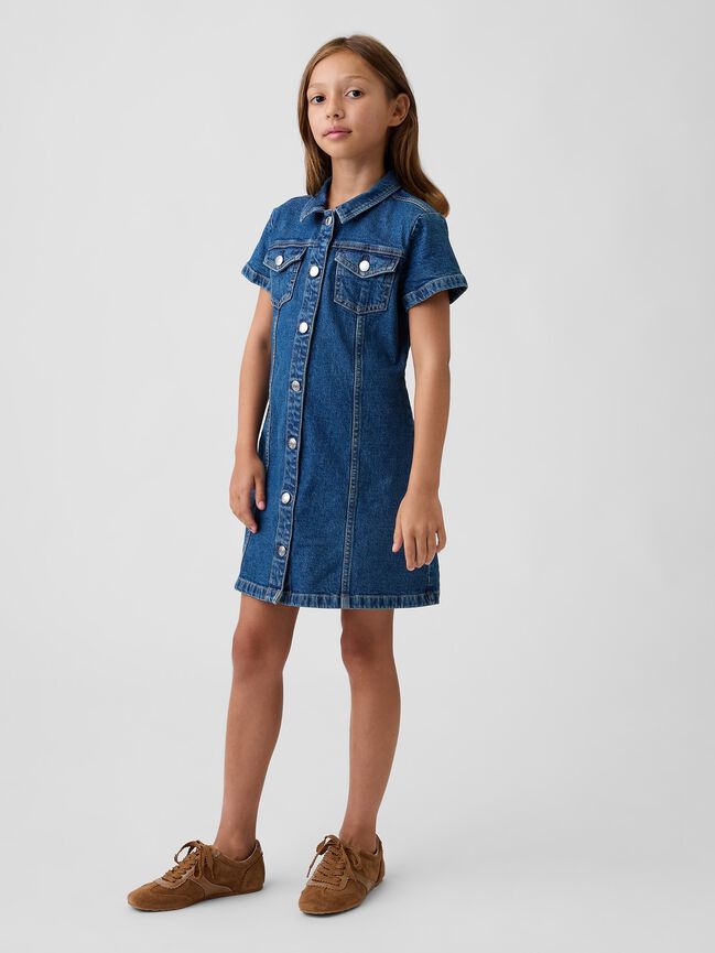 Kids Denim Shirtdress gap kids denim shirtdress