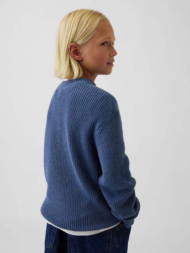 100% Cotton Relaxed Shaker Sweater gap 100 cotton relaxed shaker sweater