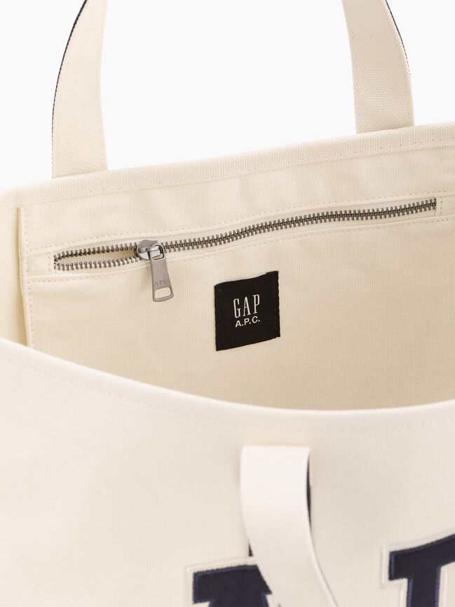 Gap × A.P.C. Logo Tote Bag gap a p c logo tote bag