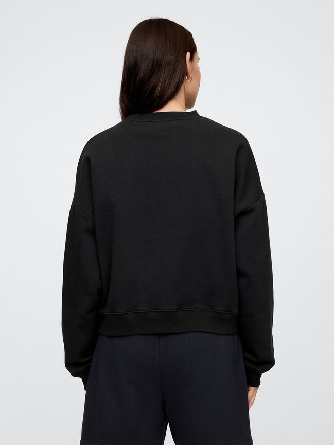 Relaxed Wedge Crewneck Sweatshirt gap relaxed wedge crewneck sweatshirt