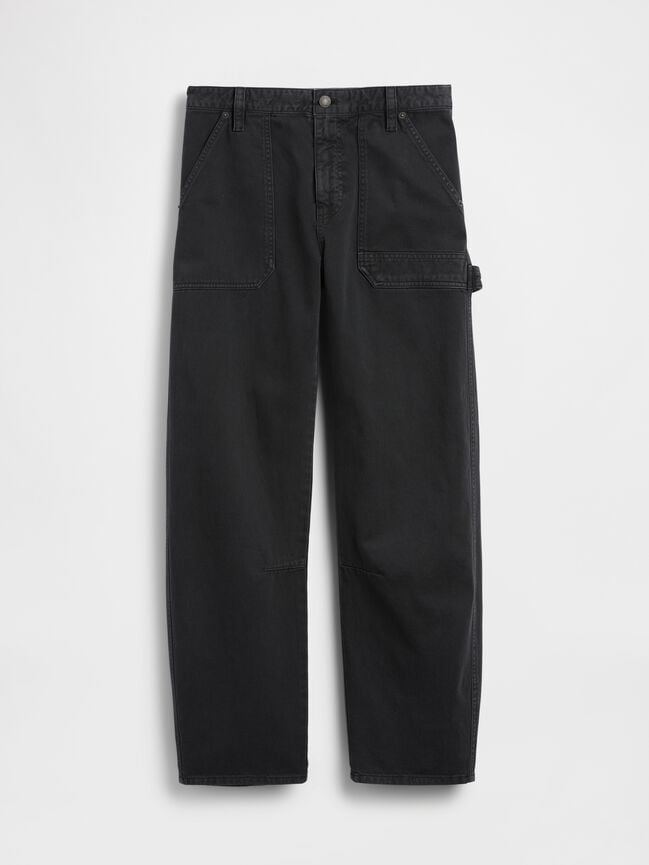 Mid Rise Barrel Utility Ankle Pants gap mid rise barrel utility ankle pants