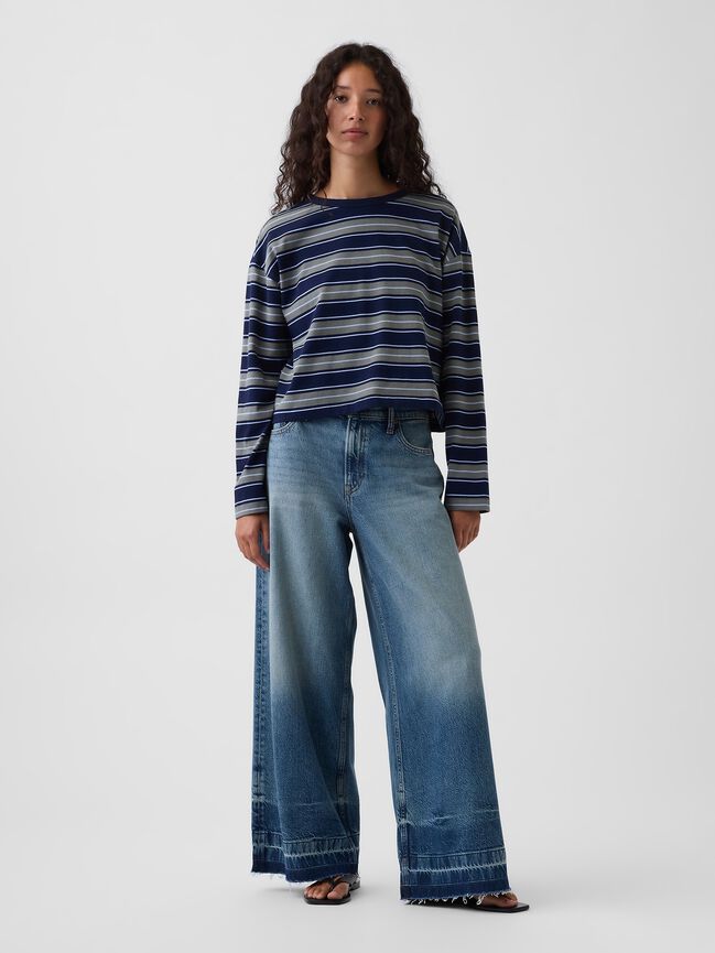 جينز فضفاض gap جينز فضفاض
