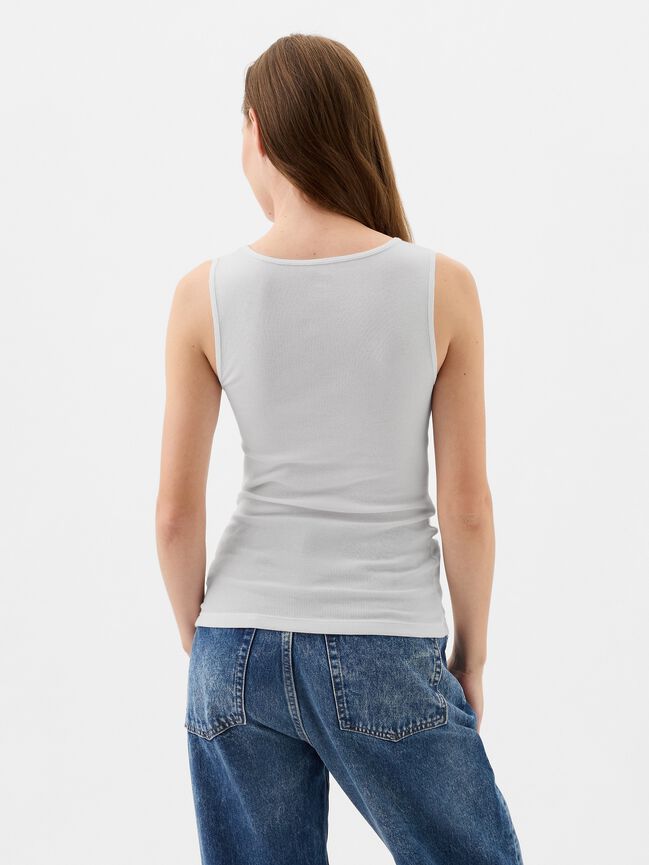 Gap Logo Ribbed Tank Top (2-Pack) gap logo ribbed tank top 2 pack