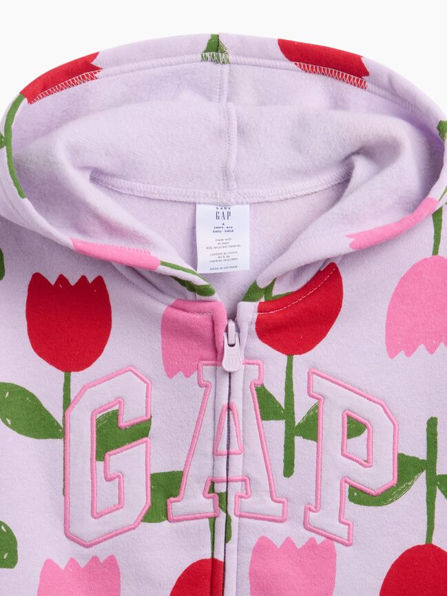 هودي babyGap مريح مطبوع بشعار هودي babygap مريح مطبوع بشعار