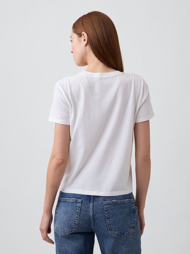 100% Cotton Authentic Shrunken Logo T-Shirt gap 100 cotton authentic shrunken logo t shirt
