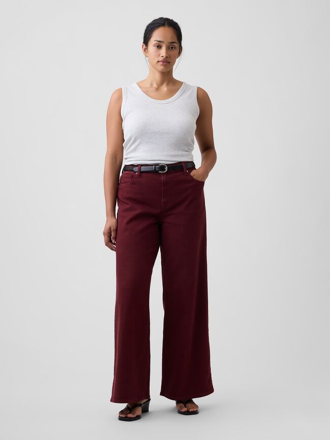 Mid Rise Wide-Leg Jeans gap mid rise wide leg jeans