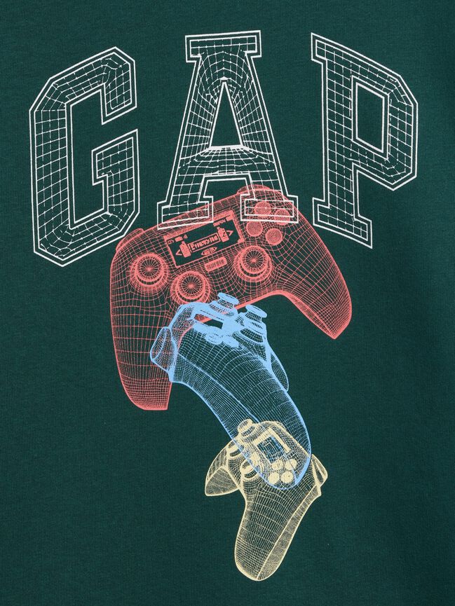 سويت شيرت مريح للأطفال بشعار Gap سويت شيرت مريح للأطفال بشعار gap
