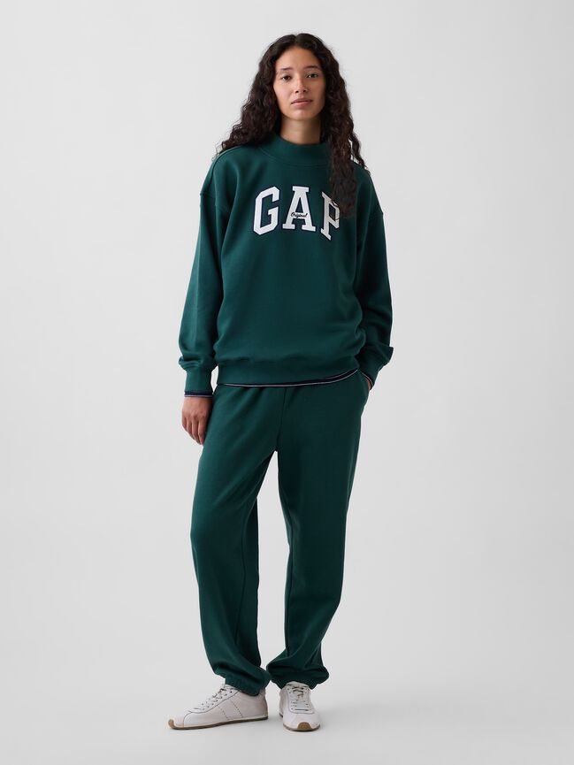 VintageSoft Oversized Mockneck Logo Sweatshirt gap vintagesoft oversized mockneck logo sweatshirt