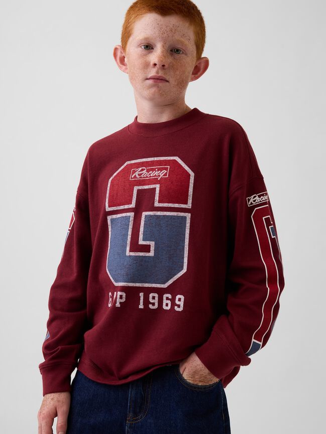 Kids Heavyweight Oversized Graphic T-Shirt gap kids heavyweight oversized graphic t shirt