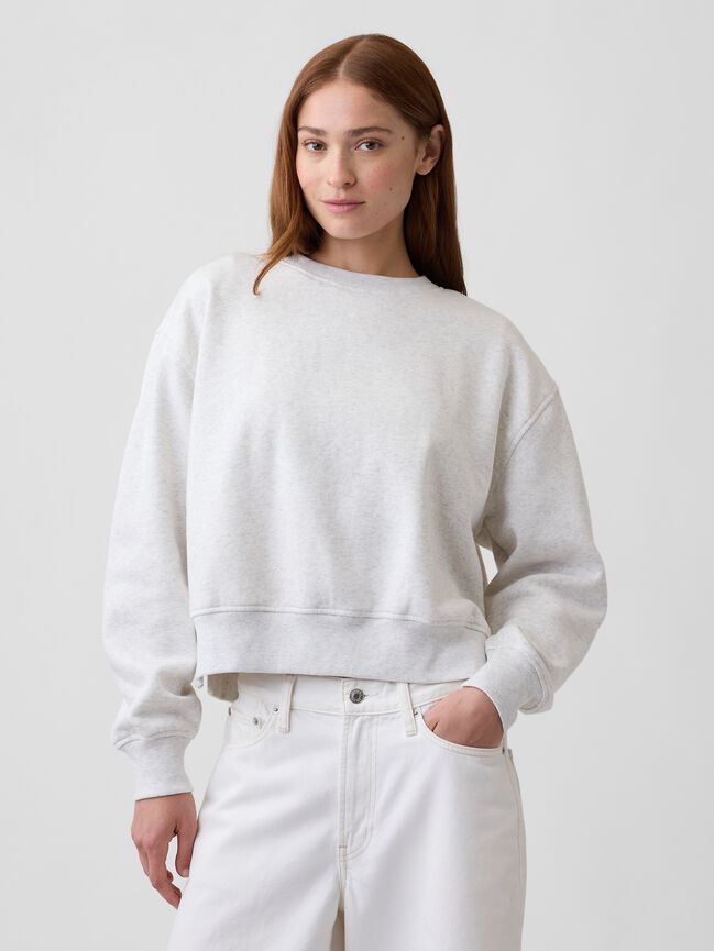 VintageSoft Oversized Split-Hem Sweatshirt gap vintagesoft oversized split hem sweatshirt