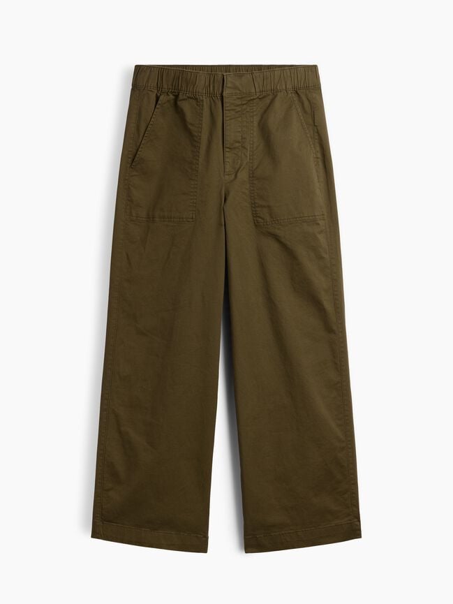 Mid Rise Wide-Leg Khakis gap mid rise wide leg khakis