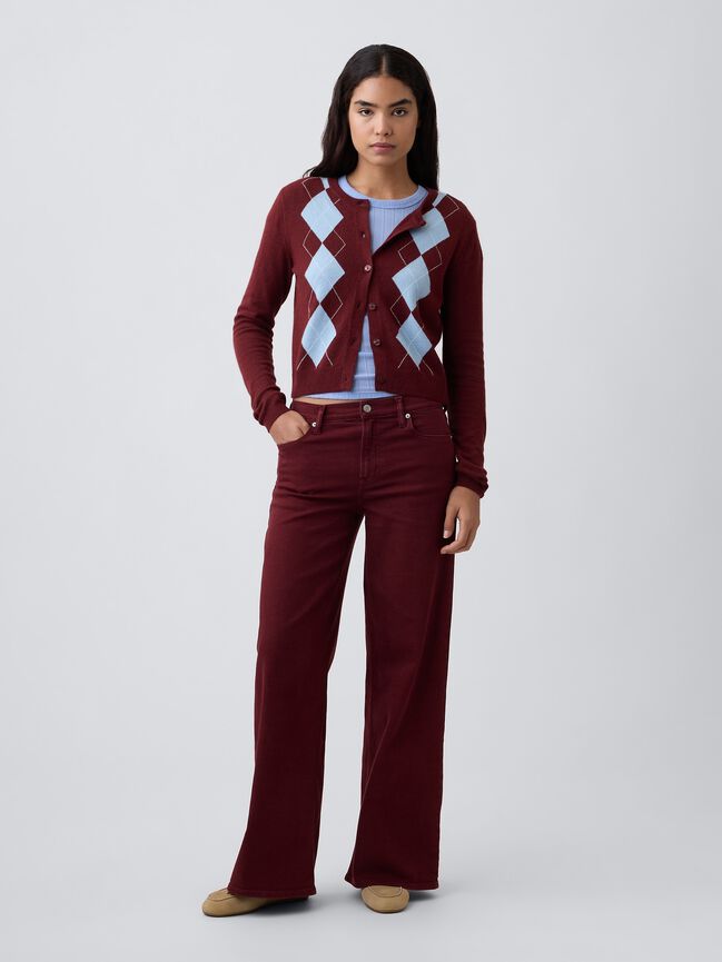 Mid Rise Wide-Leg Jeans gap mid rise wide leg jeans