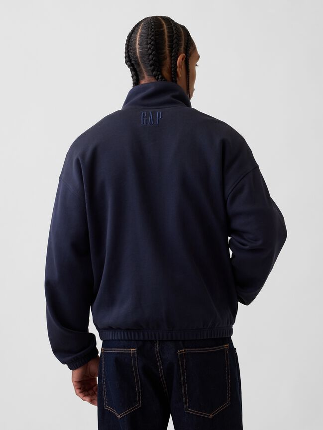 Heavyweight Oversized Zip Jacket gap heavyweight oversized zip jacket