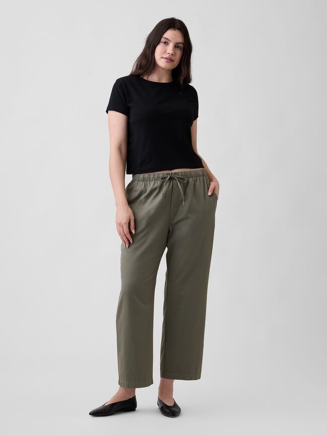 Mid Rise Easy Twill Pants gap mid rise easy twill pants