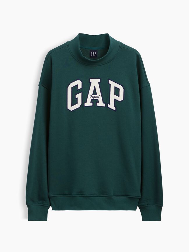 VintageSoft Oversized Mockneck Logo Sweatshirt gap vintagesoft oversized mockneck logo sweatshirt