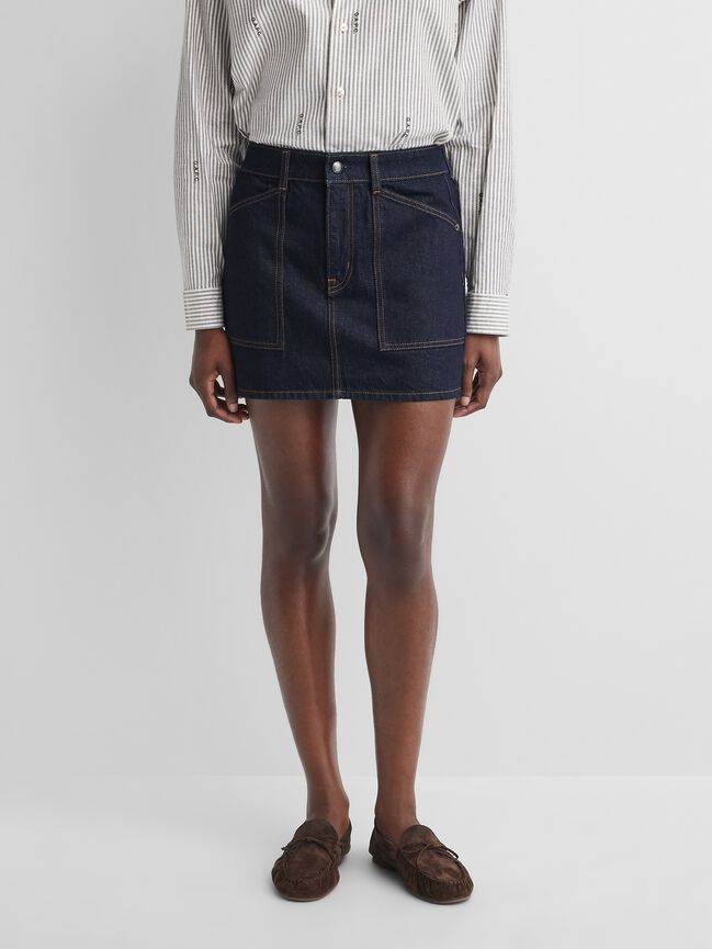 Gap × A.P.C. Denim Mini Skirt gap a p c denim mini skirt