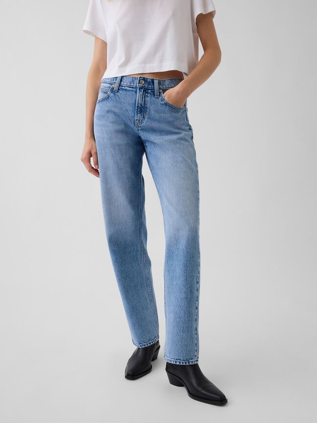 Mid Rise Straight Taper Jeans gap mid rise straight taper jeans