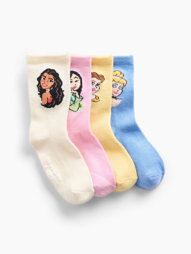 جوارب متوسطة babyGap × Disney Princess (عبوة من 4 أزواج) جوارب متوسطة babygap disney princess عبوة من 4 أزواج