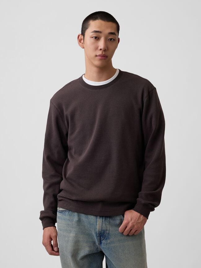 Relaxed Waffle T-Shirt gap relaxed waffle t shirt