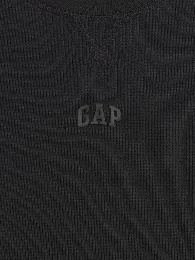 Kids Gap Mini-Logo Waffle-Knit T-Shirt kids gap mini logo waffle knit t shirt