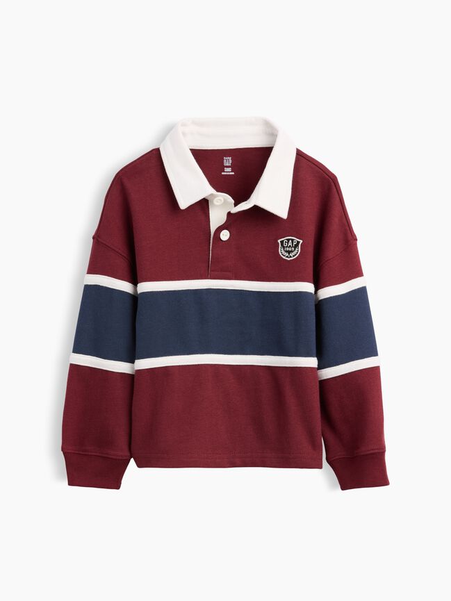 Baby & Toddler Colorblock Rugby Polo Shirt gap baby toddler colorblock rugby polo shirt