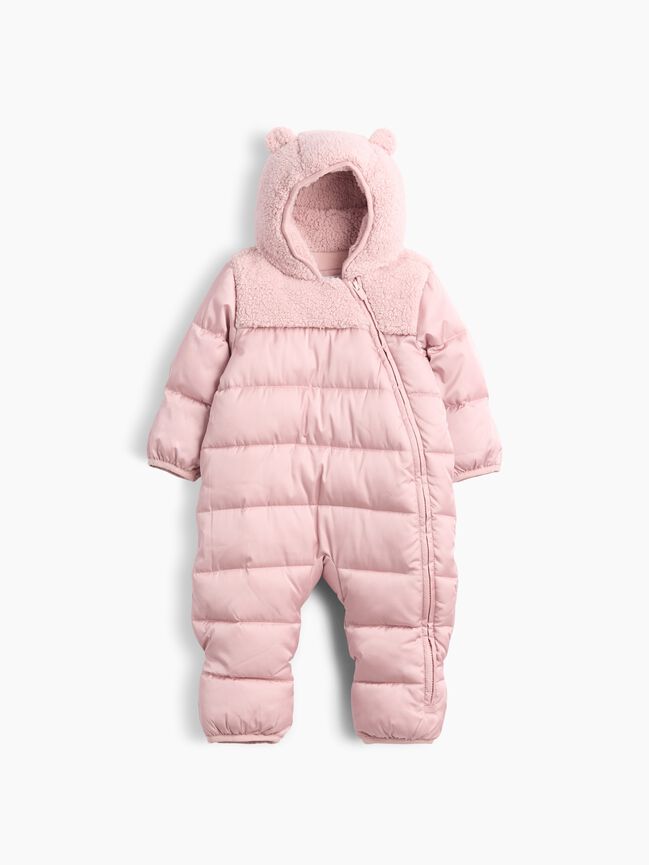 Baby Hooded One-Piece Snowsuit gap baby hooded one piece snowsuit