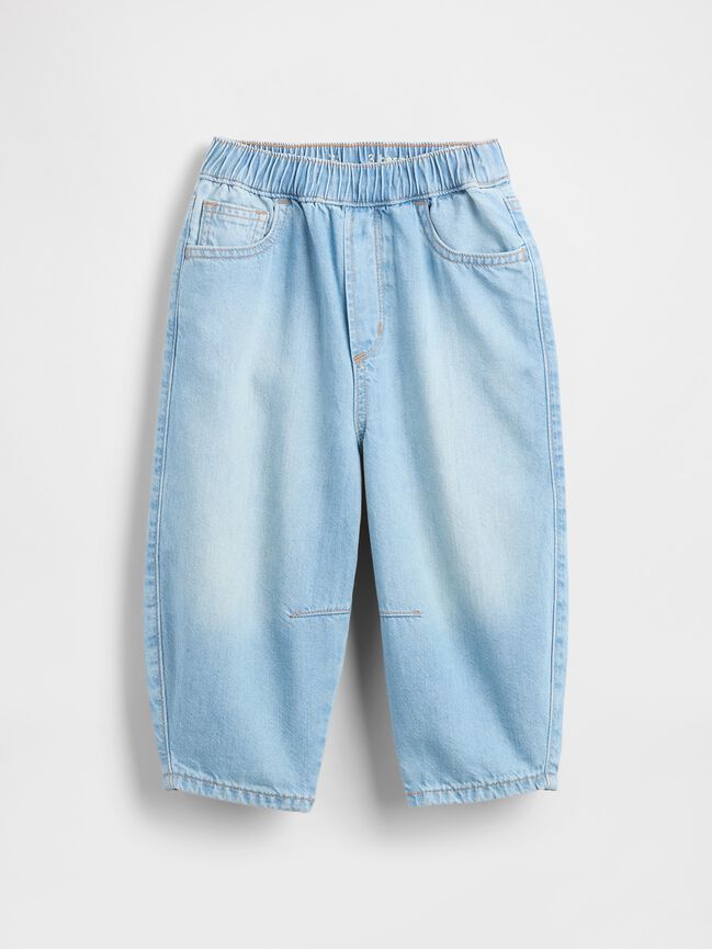 Baby & Toddler Pull-On Barrel Jeans gap baby toddler pull on barrel jeans