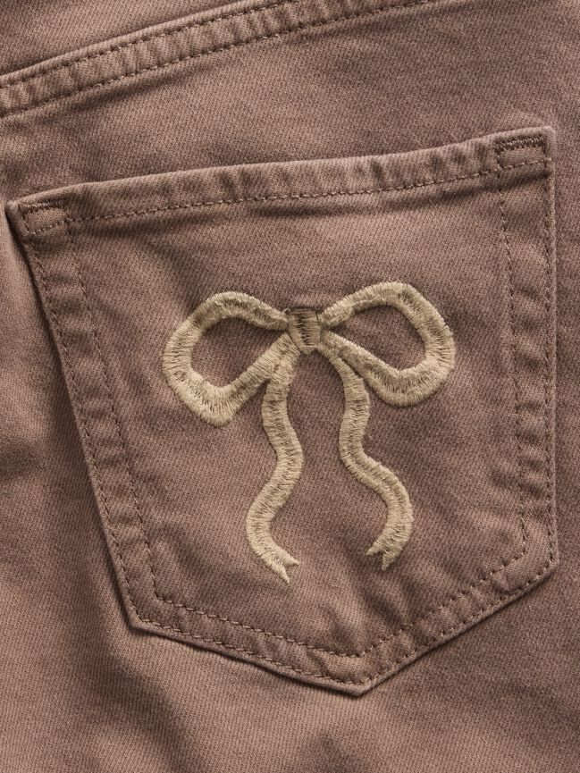 Kids Low Rise Stride Bow Pocket Wide-Leg Jeans gap kids low rise stride bow pocket wide leg jeans