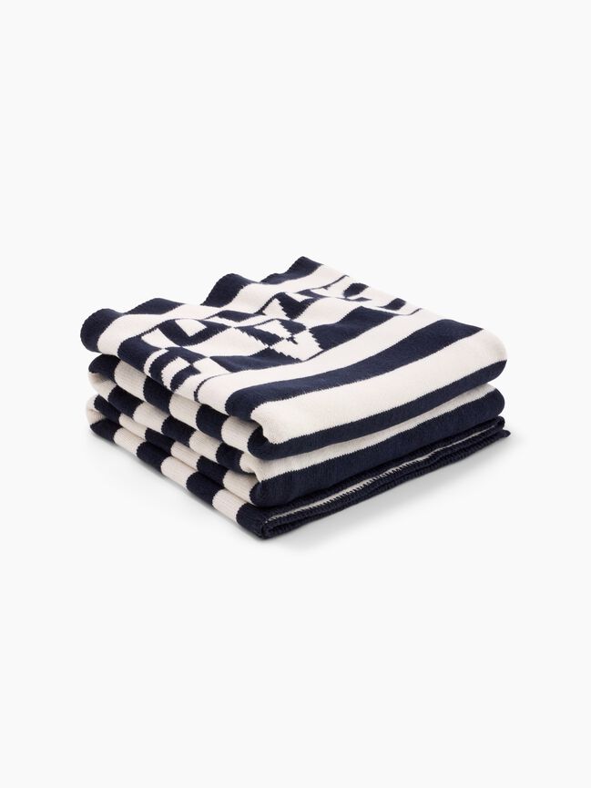Gap × A.P.C. Logo Stripe Blanket gap a p c logo stripe blanket