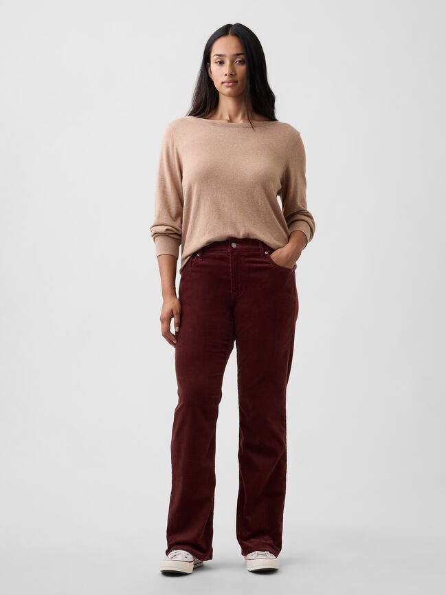 Mid Rise Boot Corduroy Pants gap mid rise boot corduroy pants