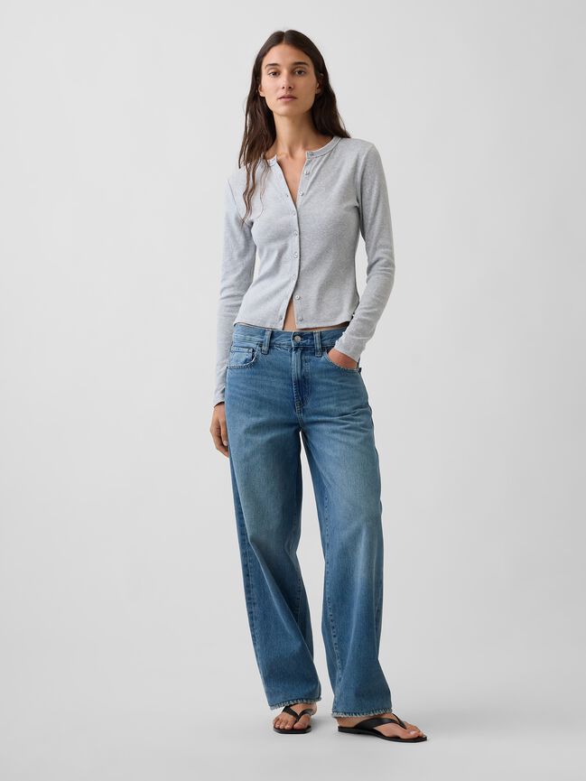 Modern Crewneck Cardigan gap modern crewneck cardigan